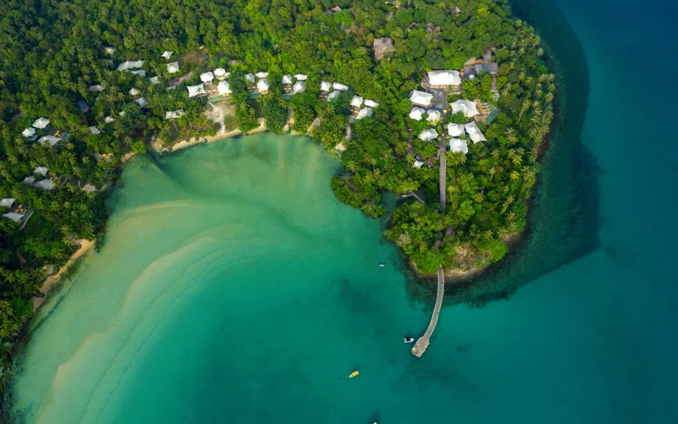 Soneva Kiri, Thailand - image shows aerial view